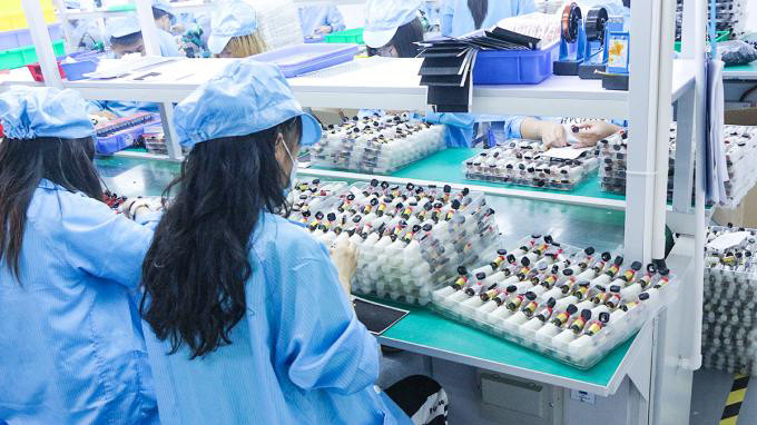 Shenzhen MIWU Industrial company with limited liability lini produksi pabrikan