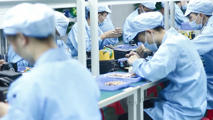 Shenzhen MIWU Industrial company with limited liability lini produksi pabrikan